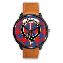 Load image into Gallery viewer, Blane Clans ,Pink Leather watch, leather steel watch, tartan watch, tartan watches, clan watch, scotland watch, merry christmas, cyber Monday, halloween, black Friday