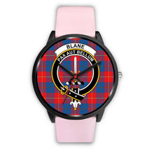 Load image into Gallery viewer, Blane Clans ,Silver Metal Link watch, leather steel watch, tartan watch, tartan watches, clan watch, scotland watch, merry christmas, cyber Monday, halloween, black Friday