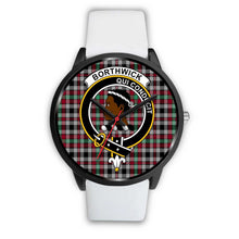 Load image into Gallery viewer, Borthwick Ancient Clans ,Silver Metal Mesh watch, leather steel watch, tartan watch, tartan watches, clan watch, scotland watch, merry christmas, cyber Monday, halloween, black Friday