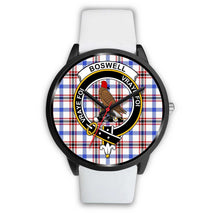 Load image into Gallery viewer, Boswell Modern Clans ,Silver Metal Mesh watch, leather steel watch, tartan watch, tartan watches, clan watch, scotland watch, merry christmas, cyber Monday, halloween, black Friday