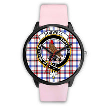 Load image into Gallery viewer, Boswell Modern Clans ,Silver Metal Link watch, leather steel watch, tartan watch, tartan watches, clan watch, scotland watch, merry christmas, cyber Monday, halloween, black Friday