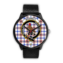 Load image into Gallery viewer, Boswell Modern Clans ,Rose Gold Metal Mesh watch, leather steel watch, tartan watch, tartan watches, clan watch, scotland watch, merry christmas, cyber Monday, halloween, black Friday