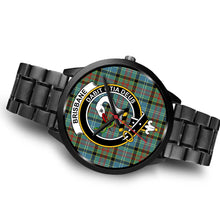 Load image into Gallery viewer, Brisbane modern Clans ,Brown Leather watch, leather steel watch, tartan watch, tartan watches, clan watch, scotland watch, merry christmas, cyber Monday, halloween, black Friday