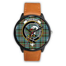 Load image into Gallery viewer, Brisbane modern Clans ,Pink Leather watch, leather steel watch, tartan watch, tartan watches, clan watch, scotland watch, merry christmas, cyber Monday, halloween, black Friday