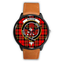 Load image into Gallery viewer, Brodie Modern Clans ,Pink Leather watch, leather steel watch, tartan watch, tartan watches, clan watch, scotland watch, merry christmas, cyber Monday, halloween, black Friday