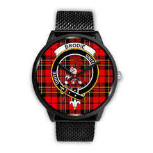 Load image into Gallery viewer, Brodie Modern Clans ,Rose Gold Metal Mesh watch, leather steel watch, tartan watch, tartan watches, clan watch, scotland watch, merry christmas, cyber Monday, halloween, black Friday