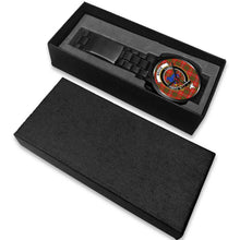 Load image into Gallery viewer, Bruce Modern Clans ,White Leather watch, leather steel watch, tartan watch, tartan watches, clan watch, scotland watch, merry christmas, cyber Monday, halloween, black Friday