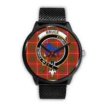 Load image into Gallery viewer, Bruce Modern Clans ,Rose Gold Metal Mesh watch, leather steel watch, tartan watch, tartan watches, clan watch, scotland watch, merry christmas, cyber Monday, halloween, black Friday