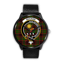 Load image into Gallery viewer, Buchan Modern Clans ,Rose Gold Metal Mesh watch, leather steel watch, tartan watch, tartan watches, clan watch, scotland watch, merry christmas, cyber Monday, halloween, black Friday