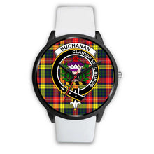 Load image into Gallery viewer, Buchanan Modern Clans ,Silver Metal Mesh watch, leather steel watch, tartan watch, tartan watches, clan watch, scotland watch, merry christmas, cyber Monday, halloween, black Friday