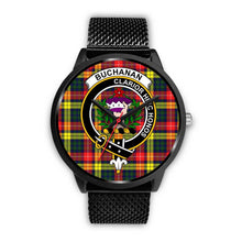 Load image into Gallery viewer, Buchanan Modern Clans ,Rose Gold Metal Mesh watch, leather steel watch, tartan watch, tartan watches, clan watch, scotland watch, merry christmas, cyber Monday, halloween, black Friday