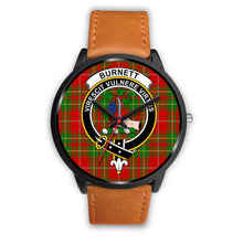 Load image into Gallery viewer, Burnett Ancient Clans ,Pink Leather watch, leather steel watch, tartan watch, tartan watches, clan watch, scotland watch, merry christmas, cyber Monday, halloween, black Friday