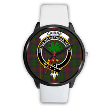 Load image into Gallery viewer, Cairns Clans ,Silver Metal Mesh watch, leather steel watch, tartan watch, tartan watches, clan watch, scotland watch, merry christmas, cyber Monday, halloween, black Friday