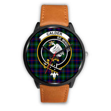 Load image into Gallery viewer, Calder Modern Clans ,Pink Leather watch, leather steel watch, tartan watch, tartan watches, clan watch, scotland watch, merry christmas, cyber Monday, halloween, black Friday