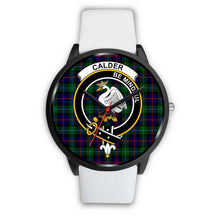 Load image into Gallery viewer, Calder Modern Clans ,Silver Metal Mesh watch, leather steel watch, tartan watch, tartan watches, clan watch, scotland watch, merry christmas, cyber Monday, halloween, black Friday