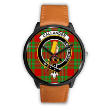 Load image into Gallery viewer, Callander Modern Clans ,Pink Leather watch, leather steel watch, tartan watch, tartan watches, clan watch, scotland watch, merry christmas, cyber Monday, halloween, black Friday