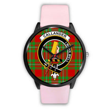 Load image into Gallery viewer, Callander Modern Clans ,Silver Metal Link watch, leather steel watch, tartan watch, tartan watches, clan watch, scotland watch, merry christmas, cyber Monday, halloween, black Friday