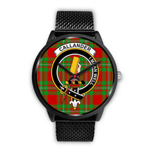 Load image into Gallery viewer, Callander Modern Clans ,Rose Gold Metal Mesh watch, leather steel watch, tartan watch, tartan watches, clan watch, scotland watch, merry christmas, cyber Monday, halloween, black Friday