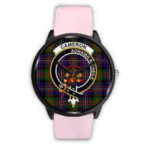 Load image into Gallery viewer, Cameron Clans ,Silver Metal Link watch, leather steel watch, tartan watch, tartan watches, clan watch, scotland watch, merry christmas, cyber Monday, halloween, black Friday