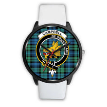 Load image into Gallery viewer, Campbell Ancient 01 Clans ,Silver Metal Mesh watch, leather steel watch, tartan watch, tartan watches, clan watch, scotland watch, merry christmas, cyber Monday, halloween, black Friday