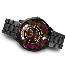 Load image into Gallery viewer, Carnegie Clans ,Brown Leather watch, leather steel watch, tartan watch, tartan watches, clan watch, scotland watch, merry christmas, cyber Monday, halloween, black Friday