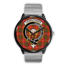 Load image into Gallery viewer, Carruthers Modern Clans ,Rose Gold Metal Link watch, leather steel watch, tartan watch, tartan watches, clan watch, scotland watch, merry christmas, cyber Monday, halloween, black Friday