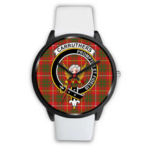 Load image into Gallery viewer, Carruthers Modern Clans ,Silver Metal Mesh watch, leather steel watch, tartan watch, tartan watches, clan watch, scotland watch, merry christmas, cyber Monday, halloween, black Friday