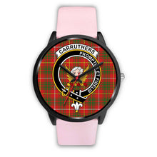 Load image into Gallery viewer, Carruthers Modern Clans ,Silver Metal Link watch, leather steel watch, tartan watch, tartan watches, clan watch, scotland watch, merry christmas, cyber Monday, halloween, black Friday