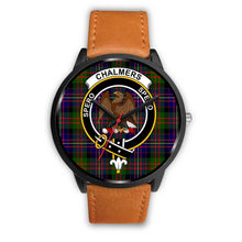 Load image into Gallery viewer, Chalmers Modern Clans ,Pink Leather watch, leather steel watch, tartan watch, tartan watches, clan watch, scotland watch, merry christmas, cyber Monday, halloween, black Friday