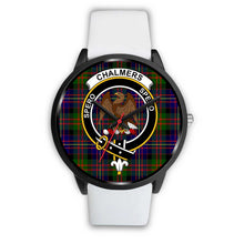 Load image into Gallery viewer, Chalmers Modern Clans ,Silver Metal Mesh watch, leather steel watch, tartan watch, tartan watches, clan watch, scotland watch, merry christmas, cyber Monday, halloween, black Friday