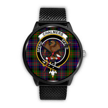 Load image into Gallery viewer, Chalmers Modern Clans ,Rose Gold Metal Mesh watch, leather steel watch, tartan watch, tartan watches, clan watch, scotland watch, merry christmas, cyber Monday, halloween, black Friday