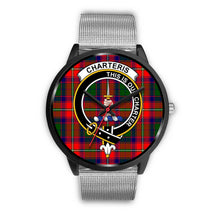 Load image into Gallery viewer, Charteris District Clans ,Rose Gold Metal Mesh watch, leather steel watch, tartan watch, tartan watches, clan watch, scotland watch, merry christmas, cyber Monday, halloween, black Friday
