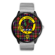 Load image into Gallery viewer, Christie Clans ,Rose Gold Metal Link watch, leather steel watch, tartan watch, tartan watches, clan watch, scotland watch, merry christmas, cyber Monday, halloween, black Friday