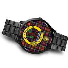 Load image into Gallery viewer, Christie Clans ,Brown Leather watch, leather steel watch, tartan watch, tartan watches, clan watch, scotland watch, merry christmas, cyber Monday, halloween, black Friday