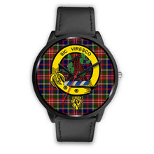 Load image into Gallery viewer, Christie Clans ,Black Metal Mesh watch, leather steel watch, tartan watch, tartan watches, clan watch, scotland watch, merry christmas, cyber Monday, halloween, black Friday