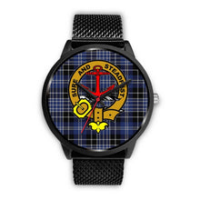 Load image into Gallery viewer, Clark Clans ,Rose Gold Metal Mesh watch, leather steel watch, tartan watch, tartan watches, clan watch, scotland watch, merry christmas, cyber Monday, halloween, black Friday