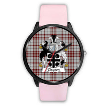 Load image into Gallery viewer, Clayton Clans ,Silver Metal Link watch, leather steel watch, tartan watch, tartan watches, clan watch, scotland watch, merry christmas, cyber Monday, halloween, black Friday