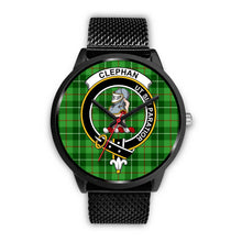 Load image into Gallery viewer, Clephan (or Clephane) Clans ,Rose Gold Metal Mesh watch, leather steel watch, tartan watch, tartan watches, clan watch, scotland watch, merry christmas, cyber Monday, halloween, black Friday