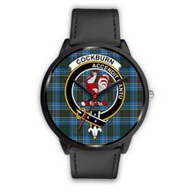 Load image into Gallery viewer, Cockburn Modern Clans ,Black Metal Mesh watch, leather steel watch, tartan watch, tartan watches, clan watch, scotland watch, merry christmas, cyber Monday, halloween, black Friday