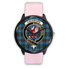 Load image into Gallery viewer, Cockburn Modern Clans ,Silver Metal Link watch, leather steel watch, tartan watch, tartan watches, clan watch, scotland watch, merry christmas, cyber Monday, halloween, black Friday