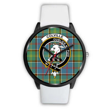 Load image into Gallery viewer, Colville District Clans ,Silver Metal Mesh watch, leather steel watch, tartan watch, tartan watches, clan watch, scotland watch, merry christmas, cyber Monday, halloween, black Friday