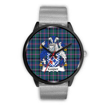 Load image into Gallery viewer, Cooper Ancient Clans ,Rose Gold Metal Link watch, leather steel watch, tartan watch, tartan watches, clan watch, scotland watch, merry christmas, cyber Monday, halloween, black Friday
