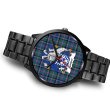 Load image into Gallery viewer, Cooper Ancient Clans ,Brown Leather watch, leather steel watch, tartan watch, tartan watches, clan watch, scotland watch, merry christmas, cyber Monday, halloween, black Friday