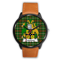 Load image into Gallery viewer, Copeland Clans ,Pink Leather watch, leather steel watch, tartan watch, tartan watches, clan watch, scotland watch, merry christmas, cyber Monday, halloween, black Friday