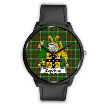 Load image into Gallery viewer, Copeland Clans ,Black Metal Mesh watch, leather steel watch, tartan watch, tartan watches, clan watch, scotland watch, merry christmas, cyber Monday, halloween, black Friday