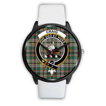 Load image into Gallery viewer, Craig Ancient Clans ,Silver Metal Mesh watch, leather steel watch, tartan watch, tartan watches, clan watch, scotland watch, merry christmas, cyber Monday, halloween, black Friday