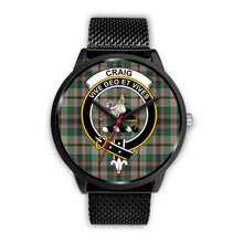 Load image into Gallery viewer, Craig Ancient Clans ,Rose Gold Metal Mesh watch, leather steel watch, tartan watch, tartan watches, clan watch, scotland watch, merry christmas, cyber Monday, halloween, black Friday
