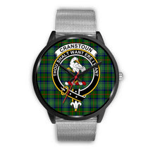 Load image into Gallery viewer, Cranston Modern Clans ,Rose Gold Metal Link watch, leather steel watch, tartan watch, tartan watches, clan watch, scotland watch, merry christmas, cyber Monday, halloween, black Friday