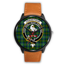 Load image into Gallery viewer, Cranston Modern Clans ,Pink Leather watch, leather steel watch, tartan watch, tartan watches, clan watch, scotland watch, merry christmas, cyber Monday, halloween, black Friday