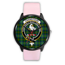 Load image into Gallery viewer, Cranston Modern Clans ,Silver Metal Link watch, leather steel watch, tartan watch, tartan watches, clan watch, scotland watch, merry christmas, cyber Monday, halloween, black Friday
